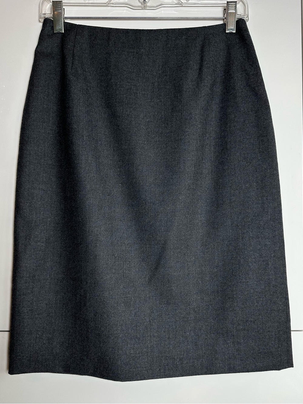 Brooks Brothers 346 Gray Wool Pencil Skirt Size 4 Classic Office Internship